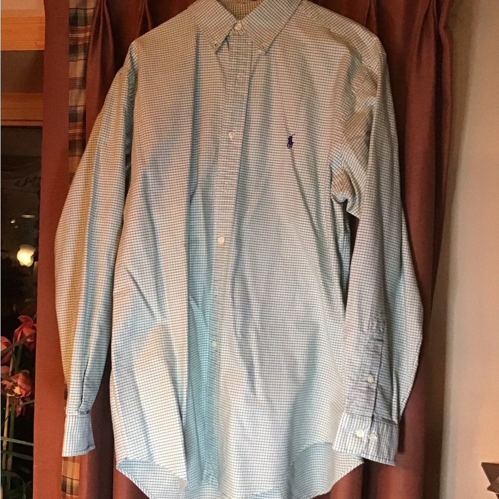 NWOT Beautiful Ralph Lauren Casual Button Down Shirt in 16 1/2 (34/35)
